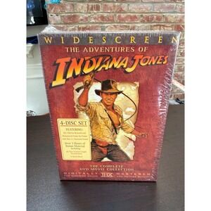 Indiana Jones Complete DVD Movie Collection 4-Disc Box Set Widescreen THX New